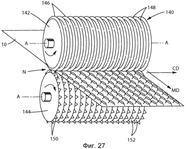Абсорбирующие компоненты с асимметричным профилем распределения плотности (патент 2573285)