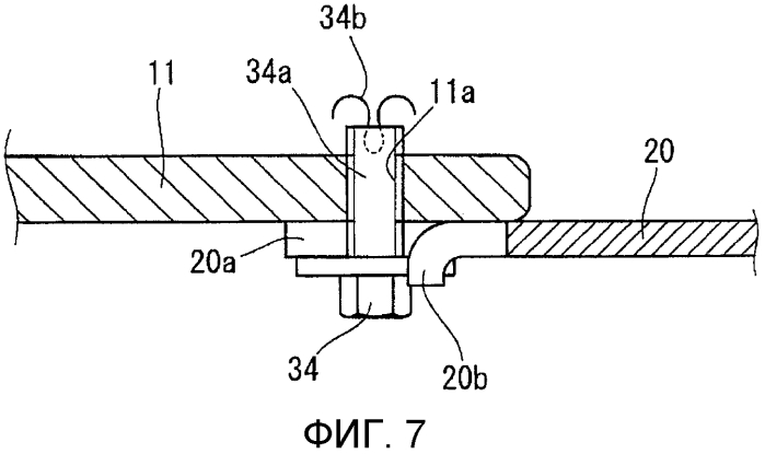 Конструкция для предотвращения выпадения для крепежного средства защитного элемента в режущем станке (патент 2557033)