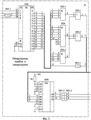 Устройство для цикловой синхронизации (патент 2284665)