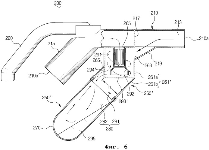 Циклонный пылесборник и рукояточный узел для пылесоса с таким циклонным пылесборником (патент 2272556)