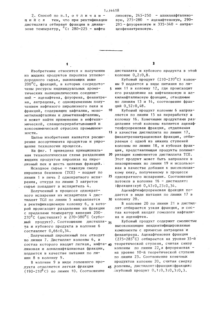 Способ переработки жидких продуктов пиролиза углеводородного сырья (патент 1234418)