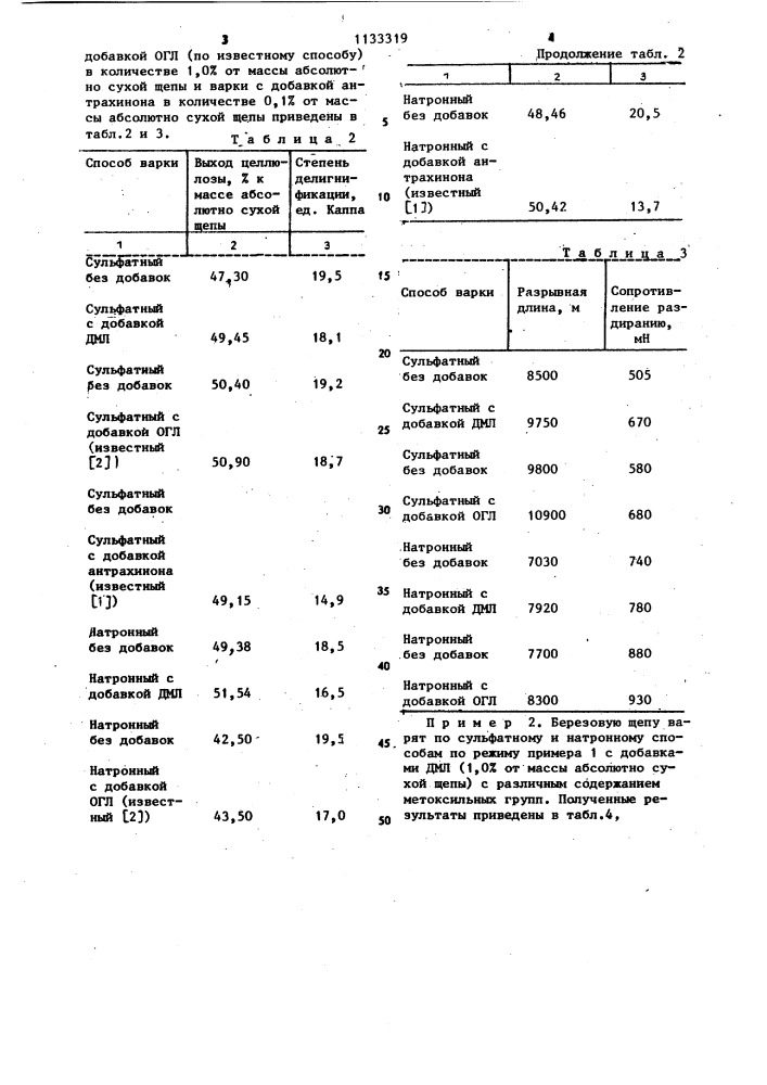 Способ получения целлюлозы (патент 1133319)