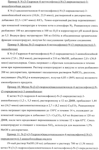 Ингибиторы фосфодиэстеразы 4, включающие n-замещенные аналоги анилина и дифениламина (патент 2368604)