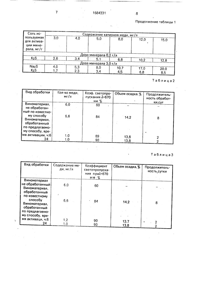 Способ обработки напитка (патент 1684331)