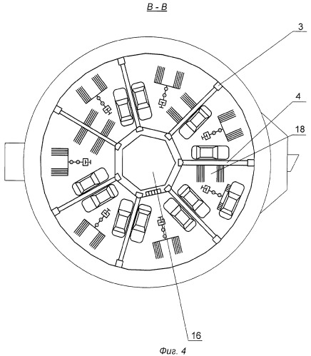 Многоярусная автоматизированная автостоянка (патент 2361047)