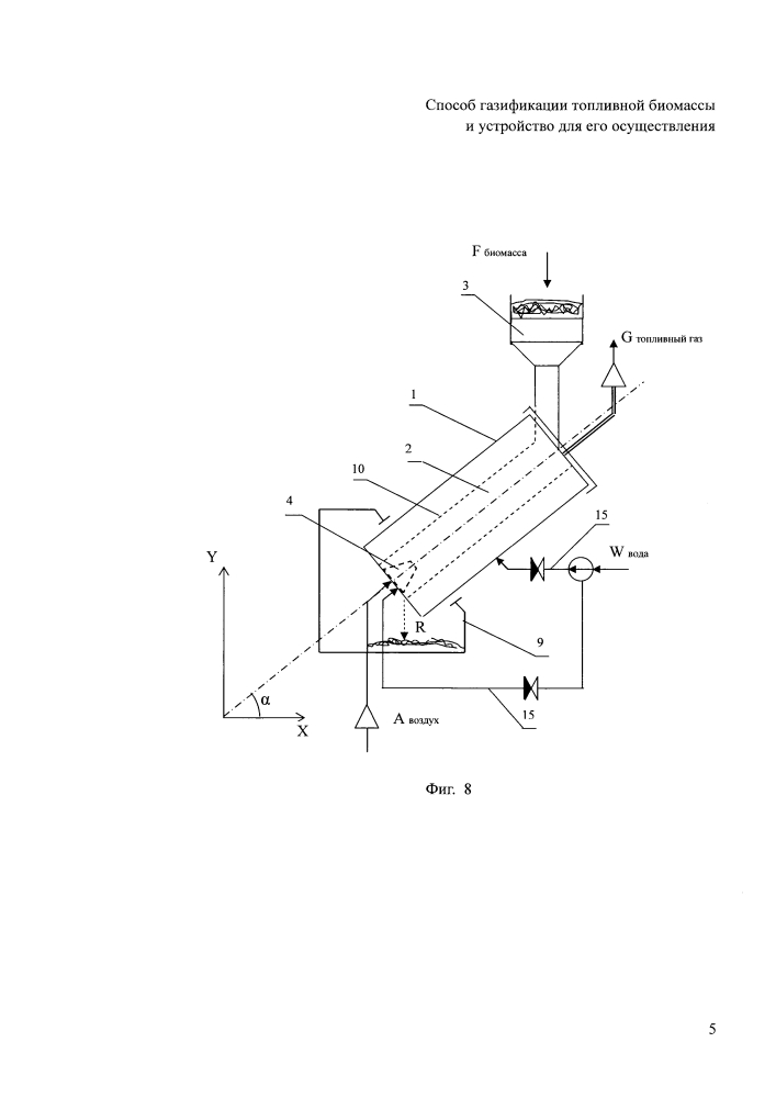 Способ газификации топливной биомассы и устройство для его осуществления (патент 2631812)