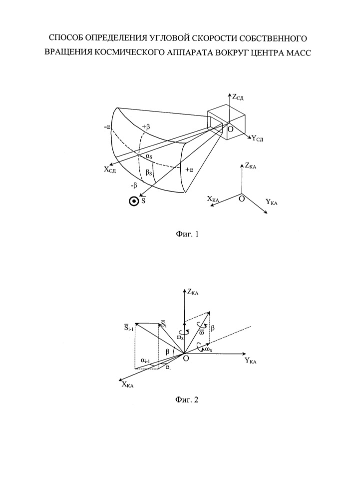 Способ определения угловой скорости собственного вращения космического аппарата вокруг центра масс (патент 2657809)