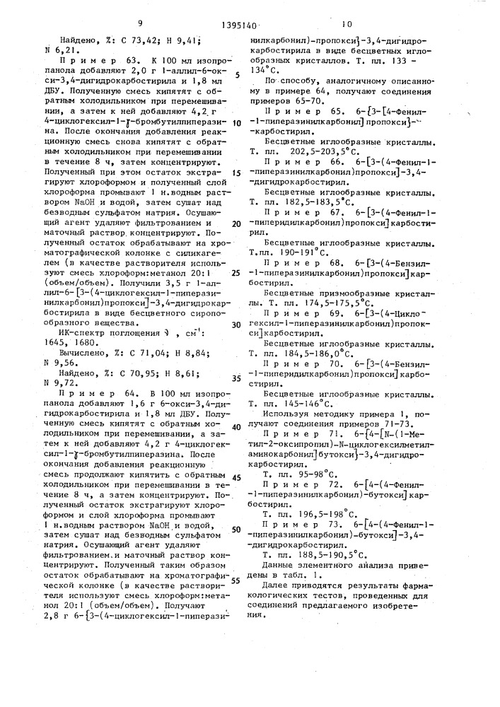 Способ получения карбостирильных производных (патент 1395140)