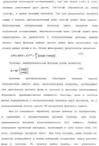 Измерительная электроника и способы для обработки сигналов датчиков для многофазного проточного материала в расходомере (патент 2371680)