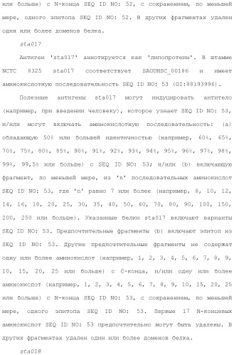 Композиции для иммунизации против staphylococcus aureus (патент 2508126)