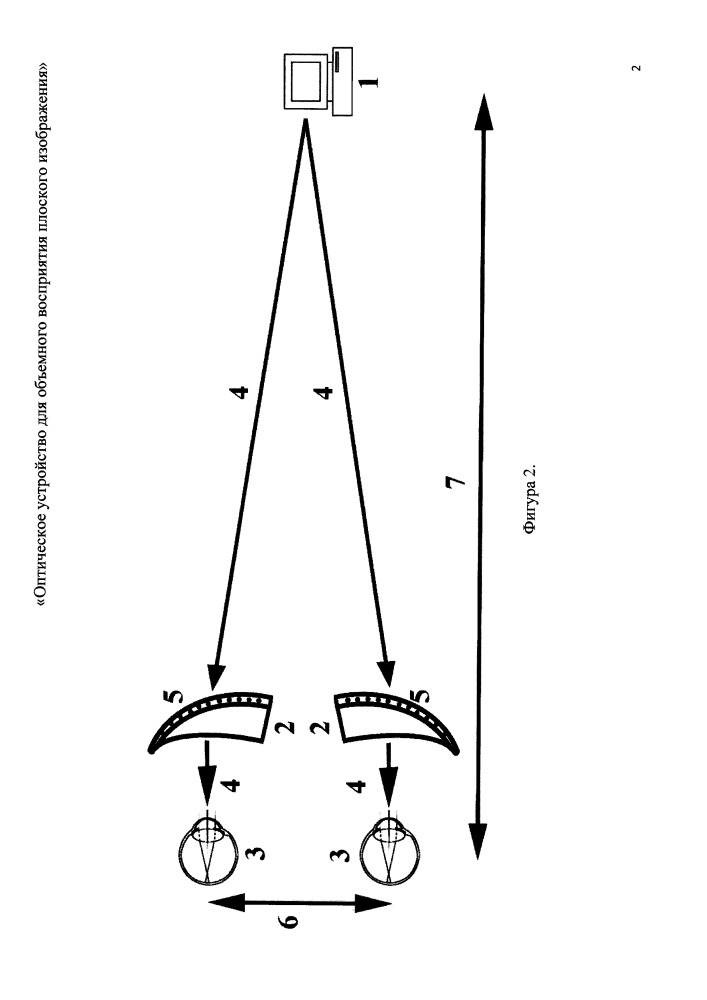 Оптическое устройство для объемного восприятия плоского изображения (патент 2658579)