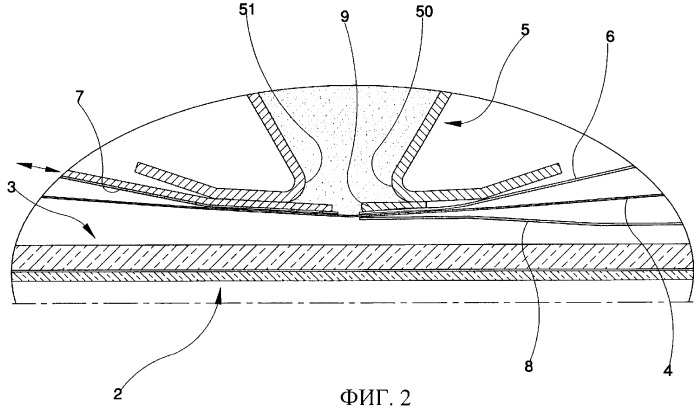 Устройство для распределения порошков на подложке в соответствии с заданным рисунком (патент 2294828)