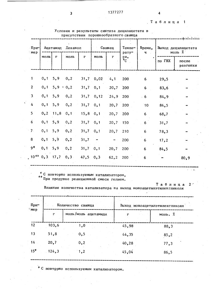 Способ получения эфиров карбоновых кислот (патент 1377277)