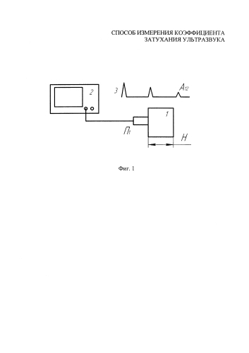 Способ измерения коэффициента затухания ультразвука (патент 2587536)