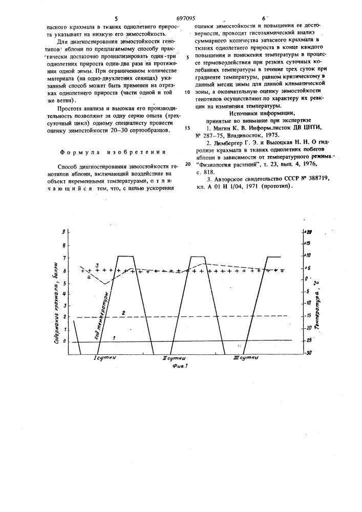 Способ диагностирования зимостойкости генотипов яблони (патент 697095)