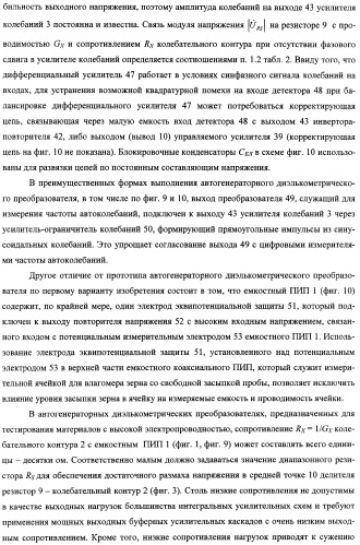 Автогенераторный диэлькометрический преобразователь и способ определения диэлектрических характеристик материалов с его использованием (варианты) (патент 2361226)