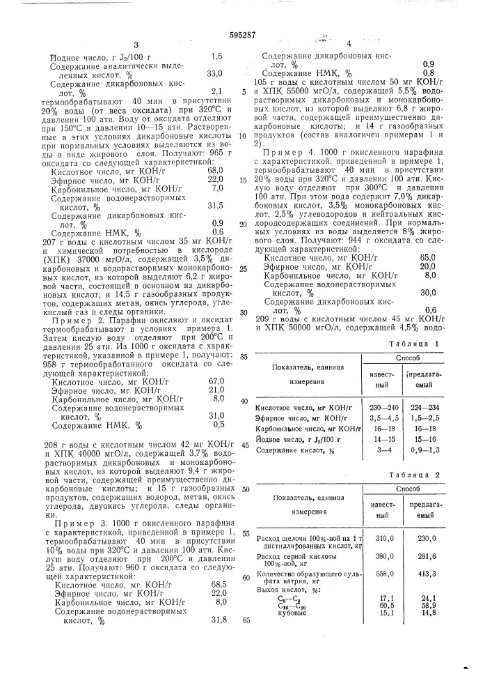 Способ получения синтетических жирных кислот с5-с25 (патент 595287)