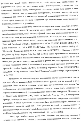 Способ получения фактора, связанного с контролем над потреблением пищи и/или массой тела, полипептид, обладающий активностью подавления потребления пищи и/или прибавления в весе, молекула нуклеиновой кислоты, кодирующая полипептид, способы и применение полипептида (патент 2418002)