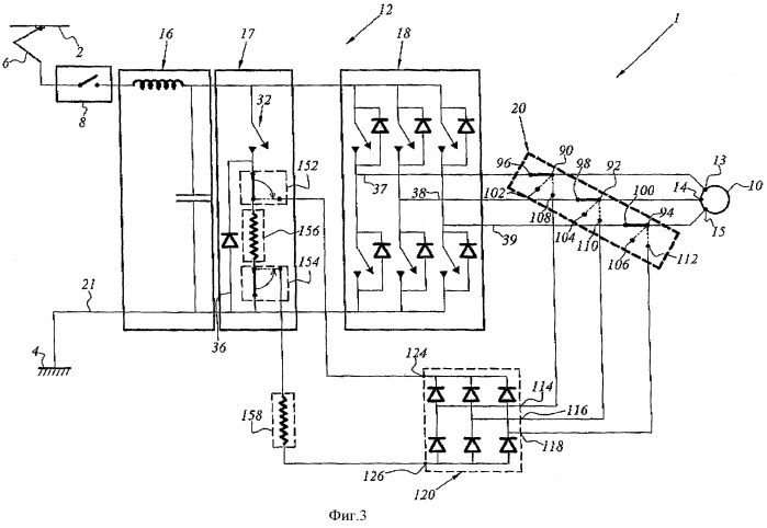 Устройство аварийного реостатного торможения с двухполюсным резистивным узлом и с приводом на постоянных магнитах (патент 2501672)