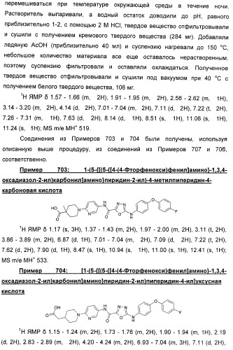 Оксадиазольные соединения, их применение в изготовлении лекарственного средства и способ ингибирования активности dgat1 (патент 2421451)