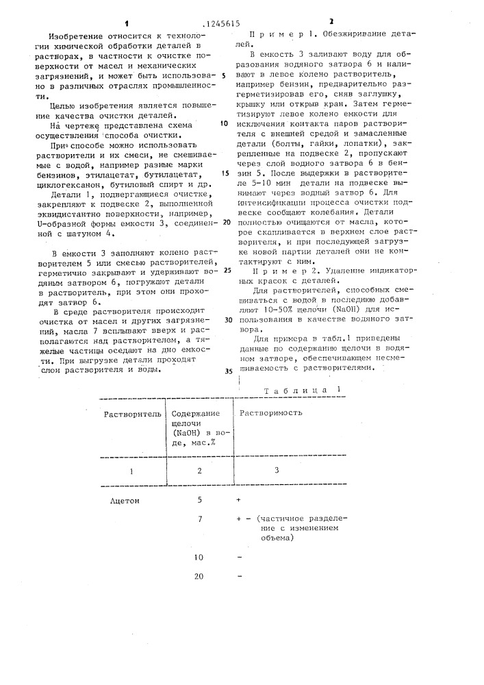 Способ очистки деталей (патент 1245615)