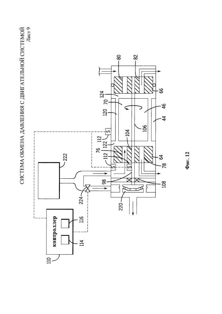 Система обмена давления с двигательной системой (патент 2655434)
