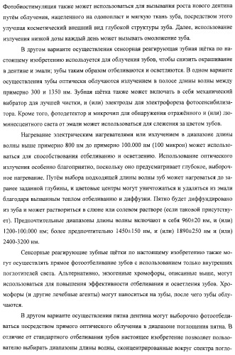 Сенсорные реагирующие электрические зубные щётки и способы использования (патент 2388430)