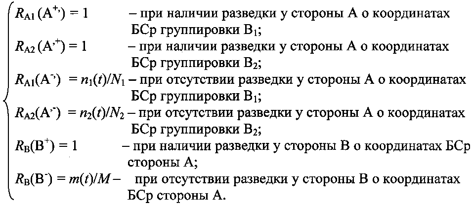 Способ и устройство обработки информации, используемые для выбора рациональных стратегий в боевых действиях разнородных группировок (патент 2602395)
