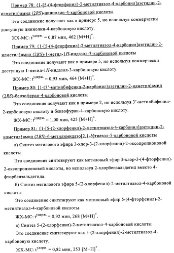 Соединения азетидина в качестве антагонистов рецептора орексина (патент 2447070)