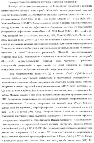 Антитело, содержащее fc-вариантную часть (варианты), фармацевтическая композиция, содержащая антитело, и способ лечения млекопитающего (патент 2390527)