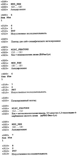 Способы сайт-специфического пегилирования (патент 2424246)