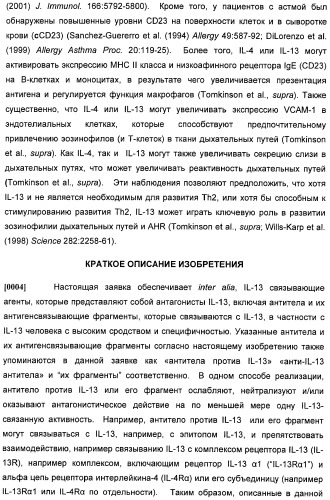 Антитела против интерлейкина-13 человека и их применение (патент 2427589)