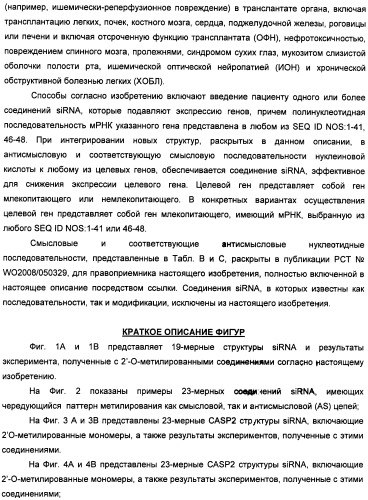 Новые структуры малых интерферирующих рнк (sirna) (патент 2487716)