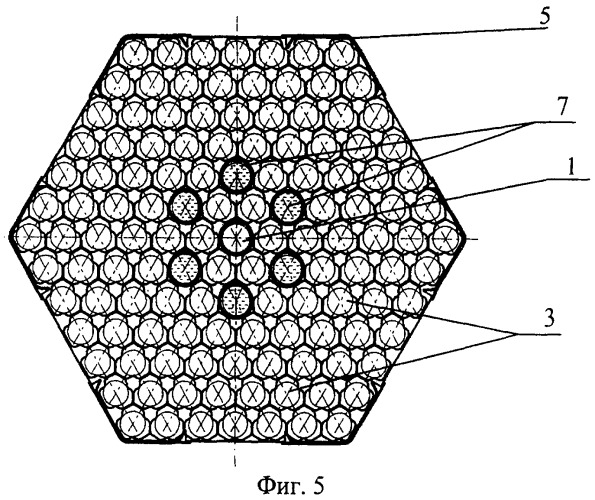 Рабочая кассета ядерного реактора тепловой мощностью от 1150 мвт до 1700 мвт (варианты) (патент 2410771)