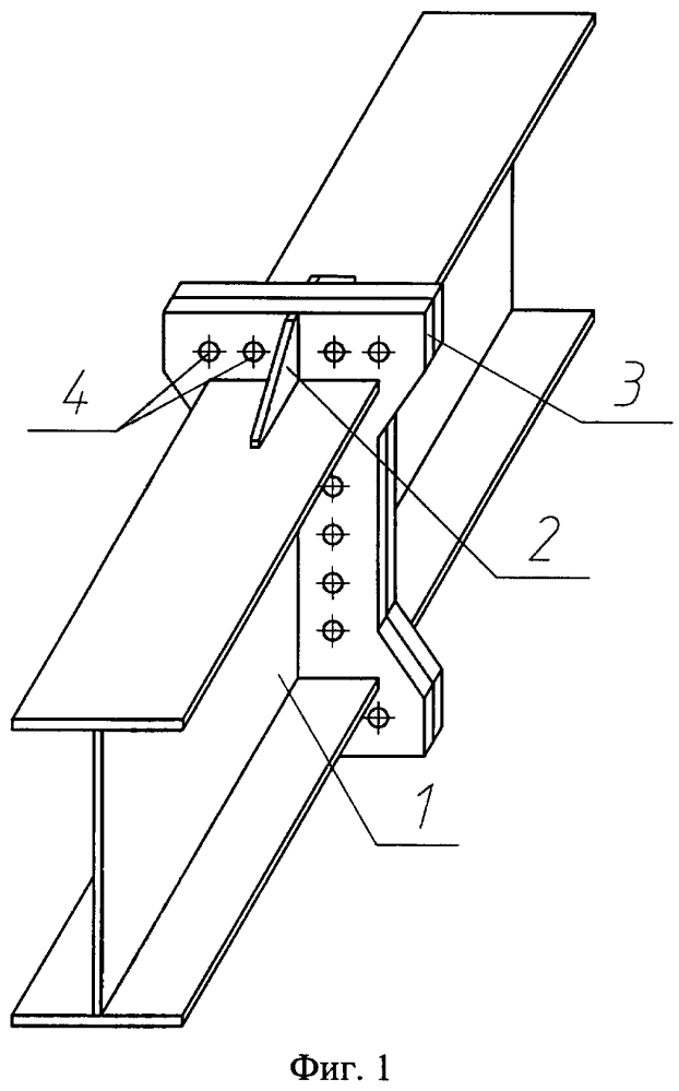 Фланцевое соединение растянутых элементов двутаврового сечения (патент 2599755)