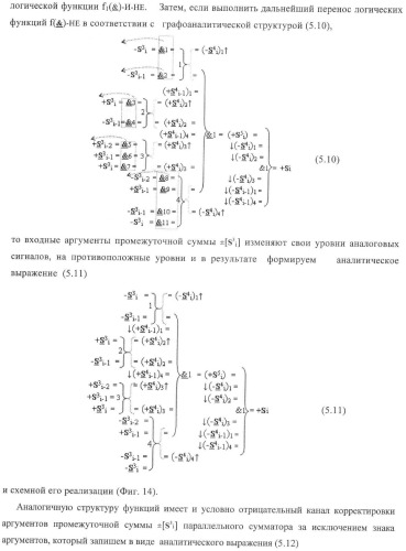 Функциональная структура корректировки аргументов промежуточной суммы &#177;[s3i] параллельного сумматора в позиционно-знаковых кодах f(+/-) (патент 2378681)