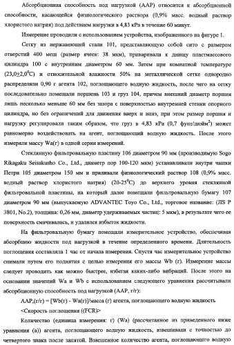 Агент, поглощающий водную жидкость, и способ его получения (патент 2337750)