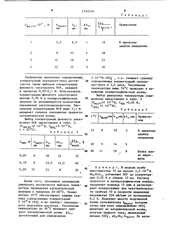 Способ полярографического определения перхлорат-ионов (патент 1163246)