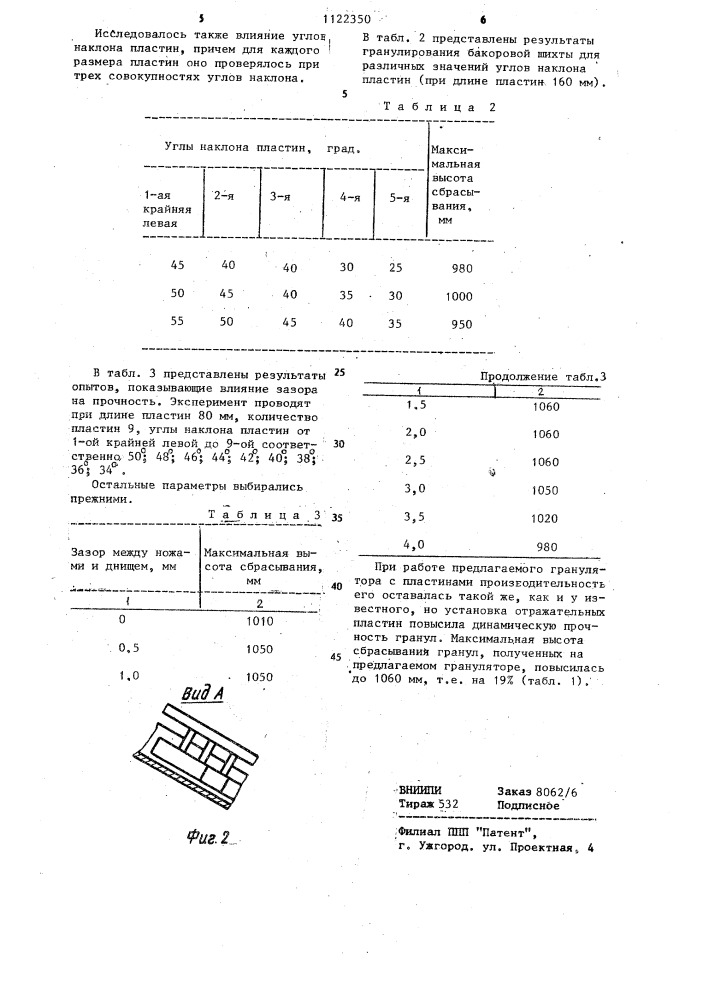 Тарельчатый гранулятор (патент 1122350)