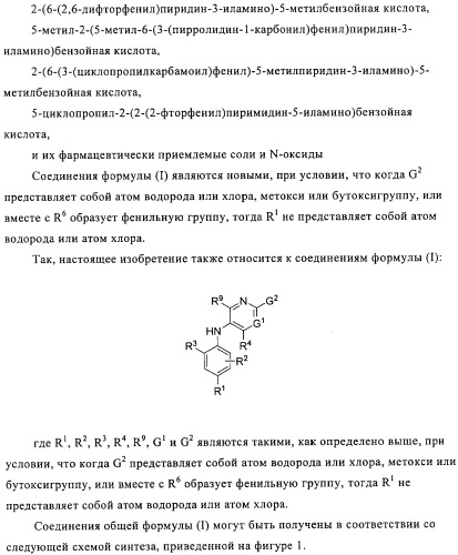 Производные азабифениламинобензойной кислоты в качестве ингибиторов dhodh (патент 2481334)