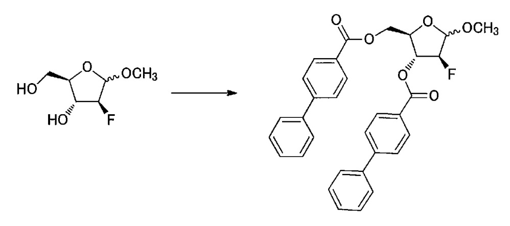 Синтетическое промежуточное соединение 1-(2-дезокси-2-фтор-4-тио-β-d-арабинофуранозил)цитозина, синтетическое промежуточное соединение тионуклеозида и способ их получения (патент 2633355)
