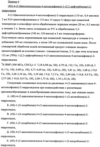 Производные 4-(4-алкокси-3-гидроксифенил)-2-пирролидона в качестве ингибиторов pde-4 для лечения неврологических синдромов (патент 2340600)