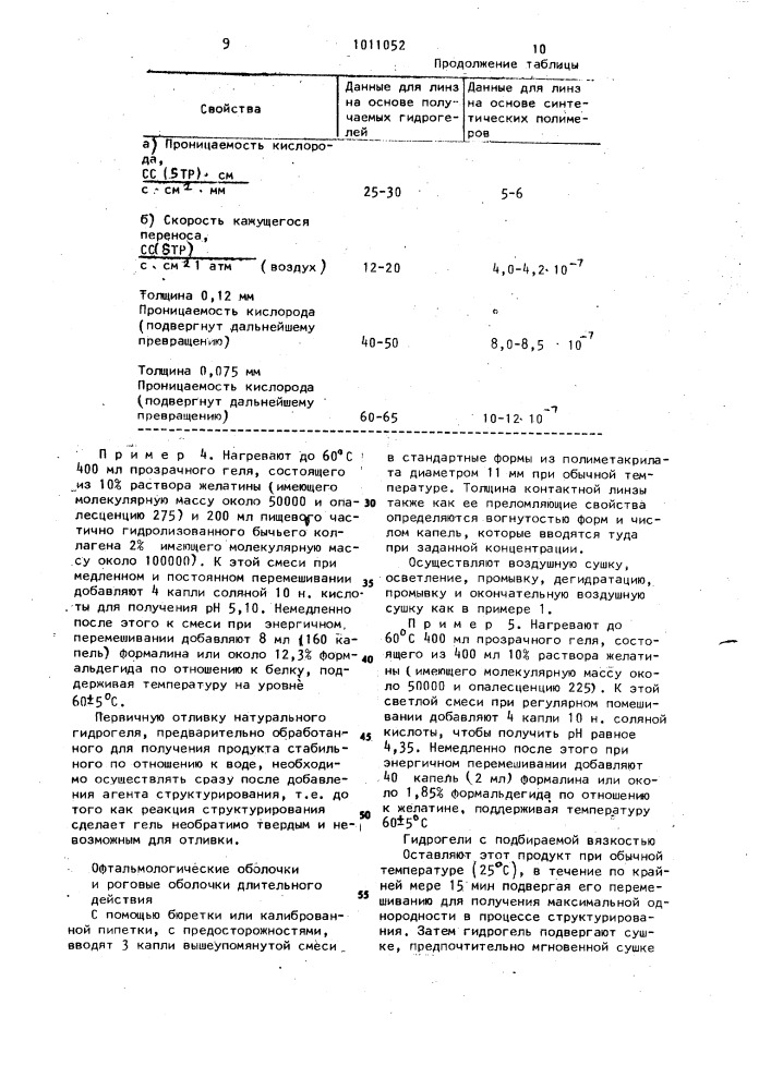 Способ получения гидрогеля (патент 1011052)