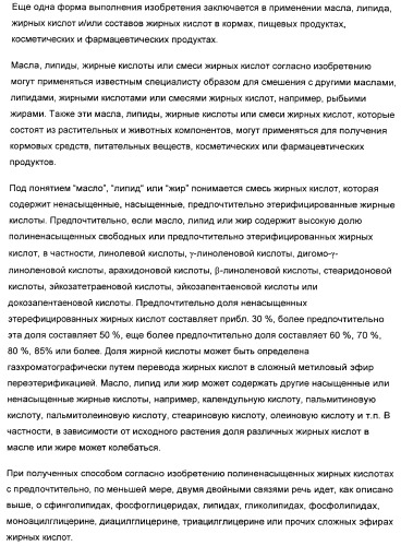 Способ получения полиненасыщенных жирных кислот в трансгенных растениях (патент 2449007)