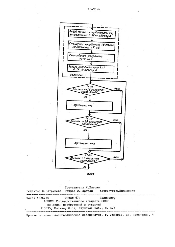 Графический дисплей с контролем (патент 1249526)