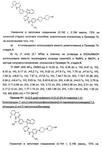 Имидазопиридиновые ингибиторы киназ (патент 2469036)