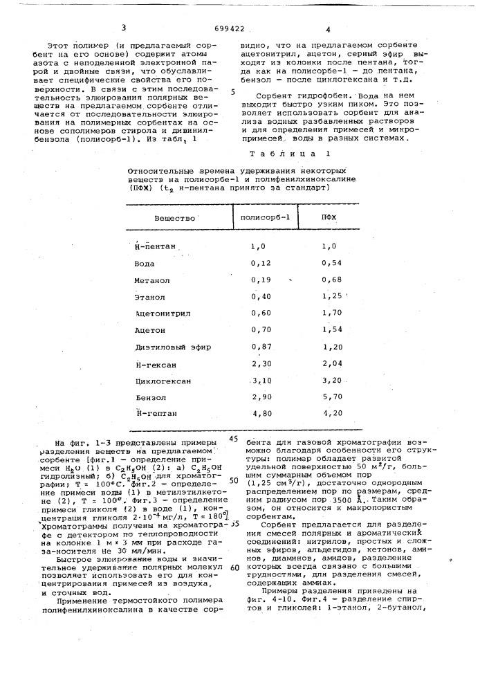 Сорбент для газовой хроматографии (патент 699422)