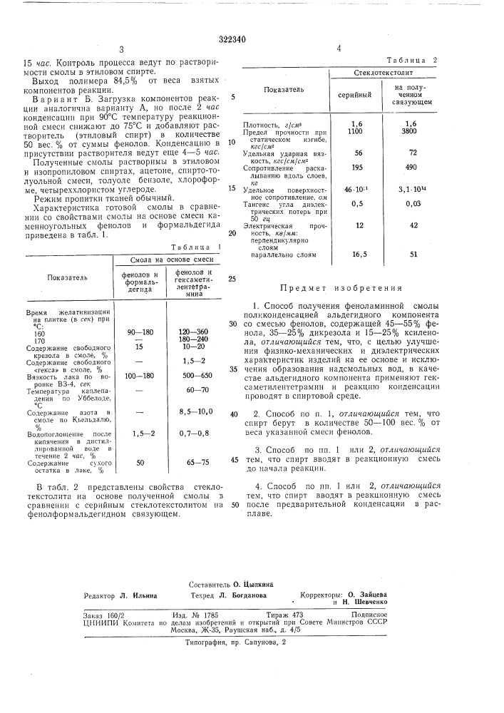 Х.-б. и.-м. левин, в. г. ермак,б. н. мандыч и т. н. афанасьева (патент 322340)