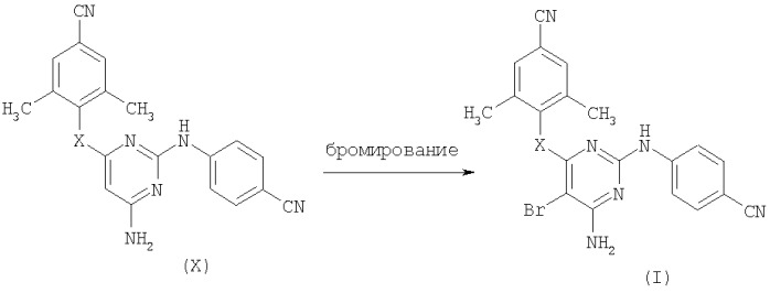 Ингибирующие вич производные 2-(4-цианофениламино)пиримидина (патент 2403245)