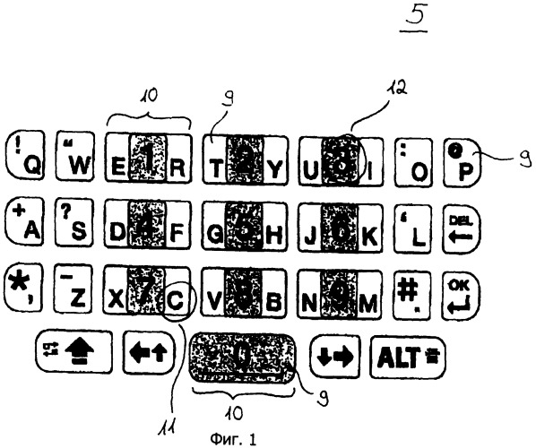 Клавиатура электронного оборудования и способ для управления клавиатурой электронного оборудования (патент 2421773)
